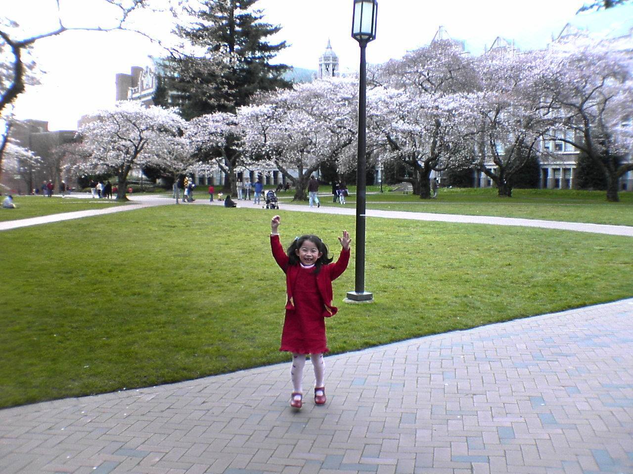 A younger Amber at UW Seattle.